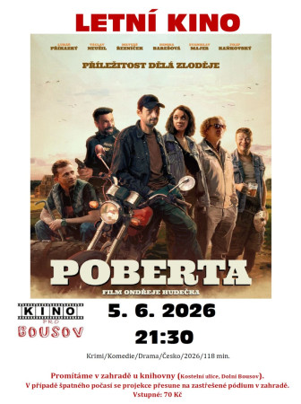 5. 6. 2026 - LETNÍ KINO - Poberta