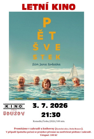 3. 7. 2026 - LETNÍ KINO - Pět švestek